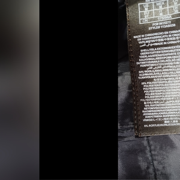 Men's Guess Black Wool Blend Coat - Picture 7 of 10